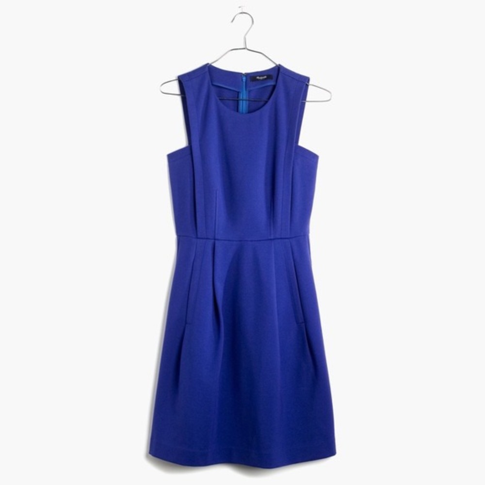 Madewell Abroad Dress Size 0 in Bright Colbalt